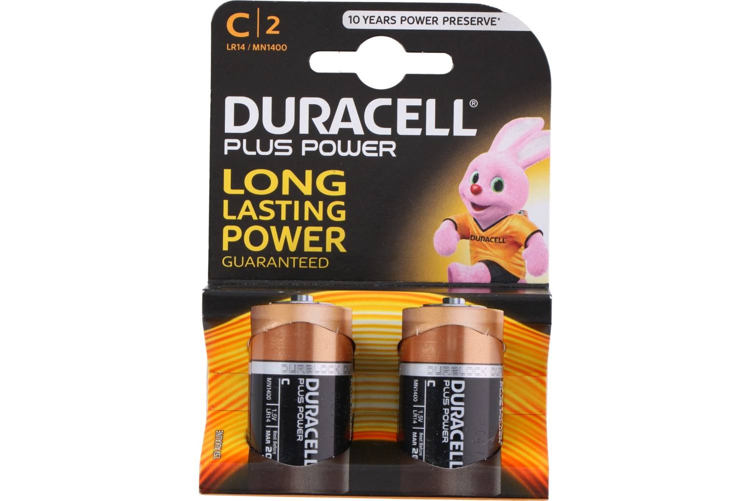 Batterij, Duracell Plus Power, C, 2 stuks, LR14 / MN1400 2