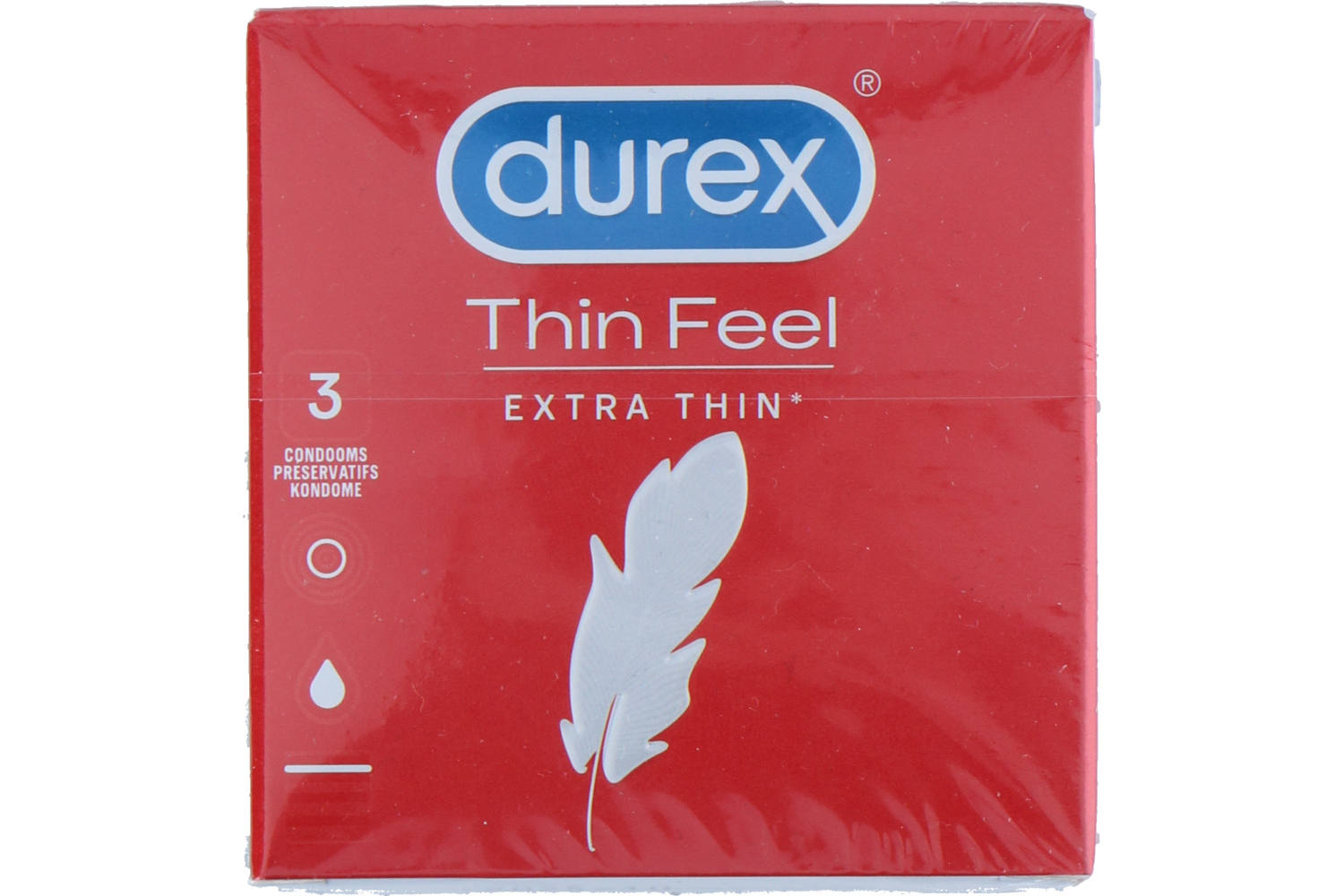 Préservatif, Durex, thin feel, 3 pièces 2
