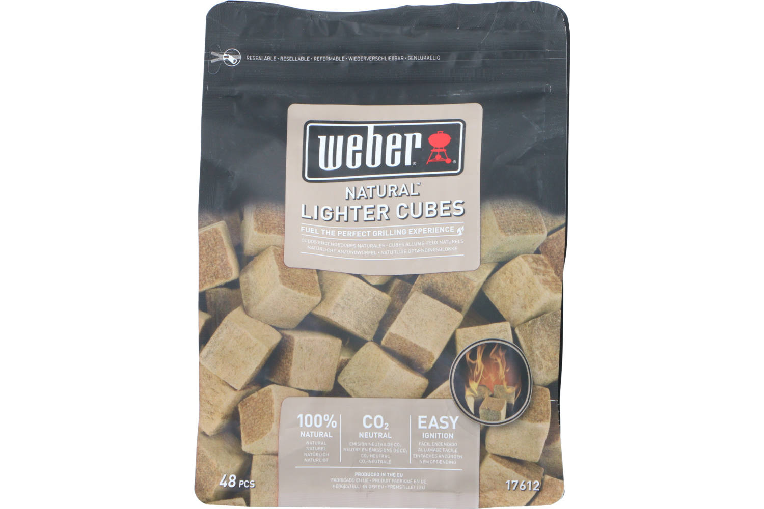 Cubes allume-feu, Weber, brun , 48 pièces 2