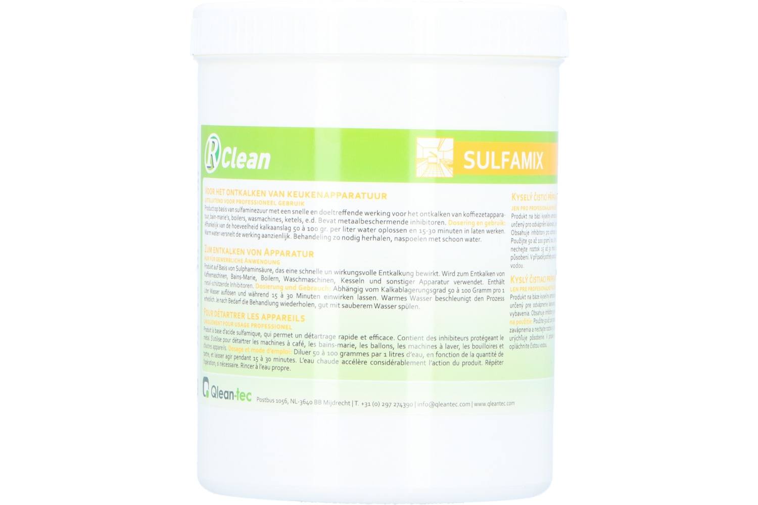 Détergent, Qlean-tec, R-Clean, Détartrage sulfamix, 1kg 2