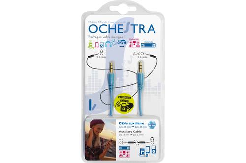 Câble audio, Ochestra Travel, double prises jack 3,5mm, 3 assorti 1