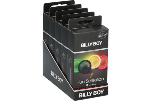 Condoom, Billyboy, fun selection, 5 doosjes à 12 stuks 1