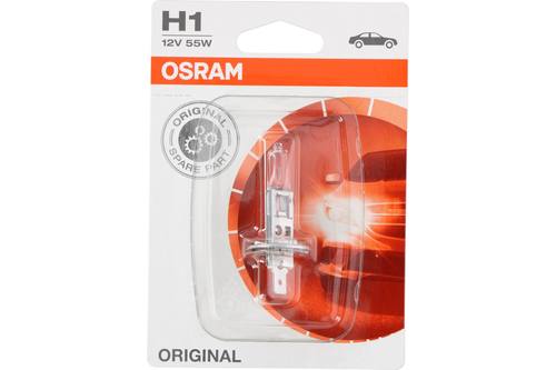 Ampoule de voiture, Osram, 12V, H1, 55W, blanc 1