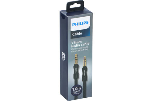 Câble audio, Philips, 3,5mm, 100cm, noir 1