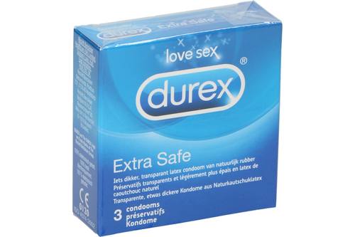 Condoom, Durex, extra safe, 3 stuks 1