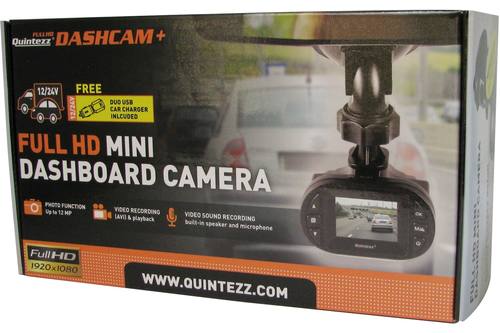 Caméra tableau de bord, Quintezz, 1,5 Full HD, 12/24V 1