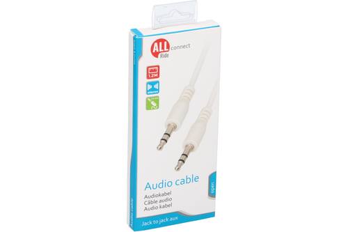 Câble audio, AllRide Connect, 3,5mm, 120cm, blanc 1