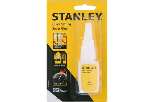 Secondelijm, Stanley, vloeibaar, 20 gram, dispenserfles 1