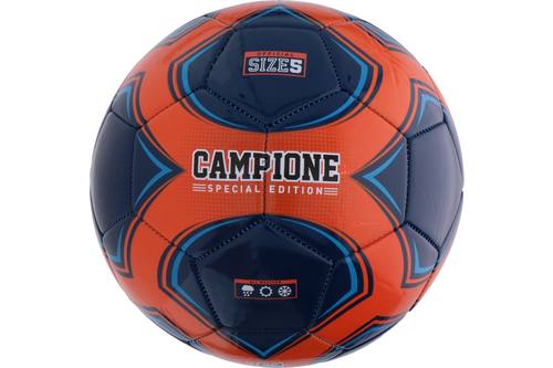 Ballon de football, Campione, orange/bleu, 22cm, taille 5 1