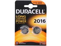 Batterij, Duracell, 2016, 2 stuks, DL2016 / CR2016 / CR / BR2016 1